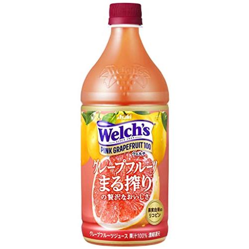 アサヒ飲料 Welch&apos;s(ウェルチ) ピンクグレープフルーツ100 800g×8本 ボトル