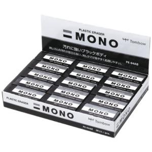 トンボ鉛筆 消しゴム MONO モノブラック PE04 30個 PE-04AB-30P｜plaza-unli