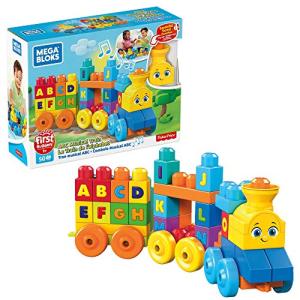 メガブロック(MEGA BLOKS) 1才からのメガブロックABC ミュージカルトレイン 【1歳~】【50ピース】 FWK22｜plaza-unli