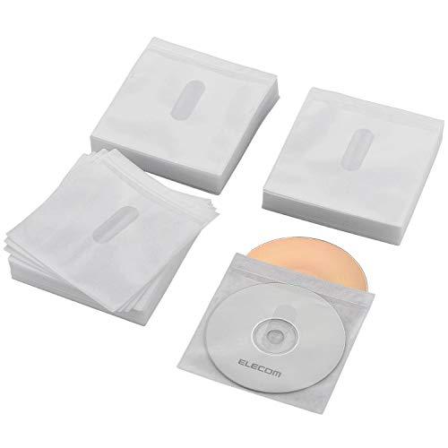 エレコム DVD BD CDケース 不織布 両面収納 120枚入 240枚収納可 ホワイト CCD-...