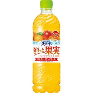 サントリー 天然水 きりっと果実 オレンジ&マンゴー 600ml×24本｜plaza-unli