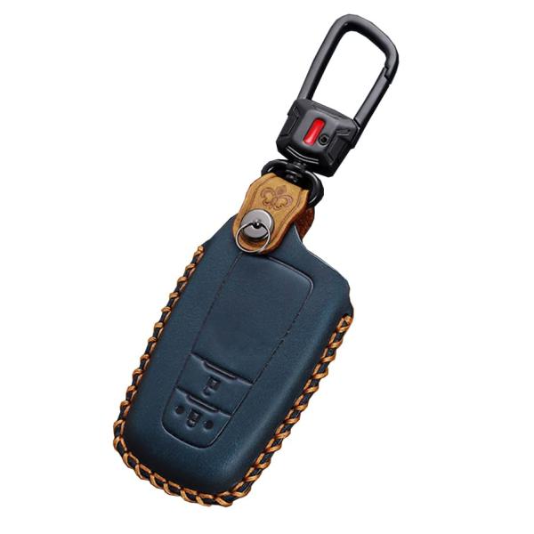 トヨタ用 スマート キーケース キーカバー クレージホースレザー キーホルダー オシャレ C-HR ...