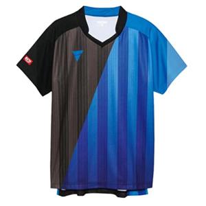 VICTAS(ヴィクタス) 卓球 男女兼用 ゲームシャツ ブルー 3XL V-GS053 031466｜plaza-unli