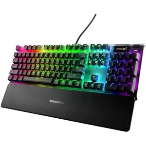 SteelSeries ゲーミングキーボード 有線 英語配列 磁気ホール効果センサー OmniPointスイッチ 有機ELディスプレイ搭載 Ap｜plaza-unli