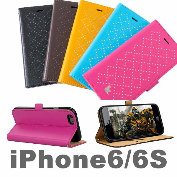 iPhone6 iPhone6S ケース 手帳型 手帳 格子柄 IP6-10H カバー アイフォン6...