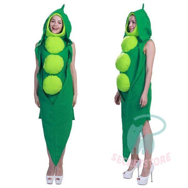 野菜 コスプレ 面白い  エンドウ豆 着ぐるみ おもしろ コスチューム 豆 マメ 衣装 おもしろい ...