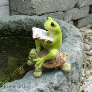 かわいい カエル 置物 大きい カエルの置物 庭...の商品画像