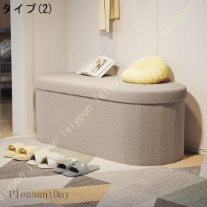 収納スツール1人掛け用 11色 座れる 収納ボ...の詳細画像5