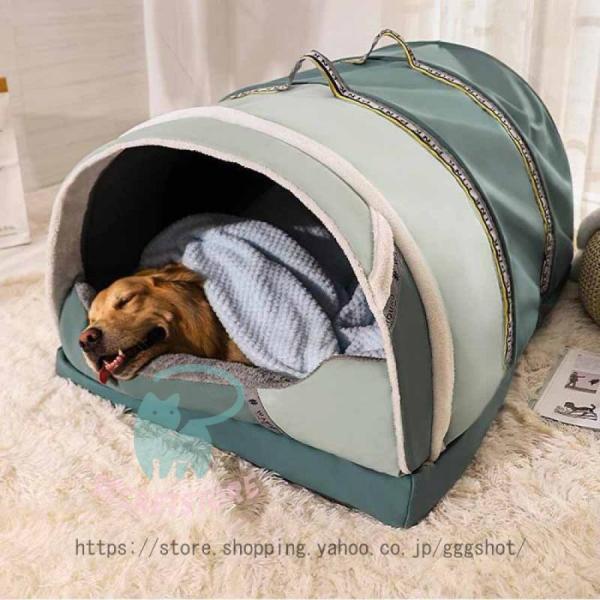 爆買 ペットベッド 猫 ベッド 冬 猫ハウス ドーム型 クッション 洗える ふわふわ 中型犬 大型犬...