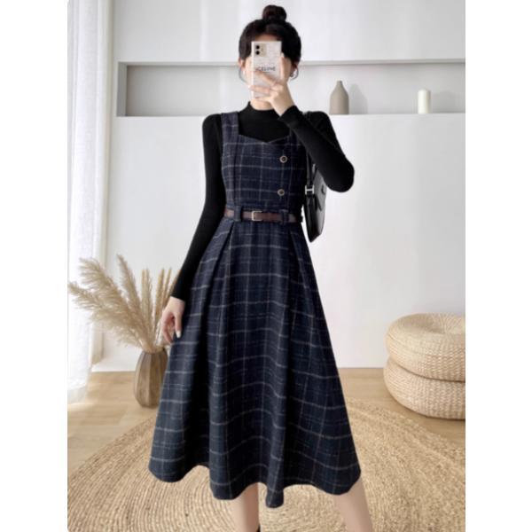 ドレス キャミソールドレス ワンピース キャミワンピース フランネルチェック