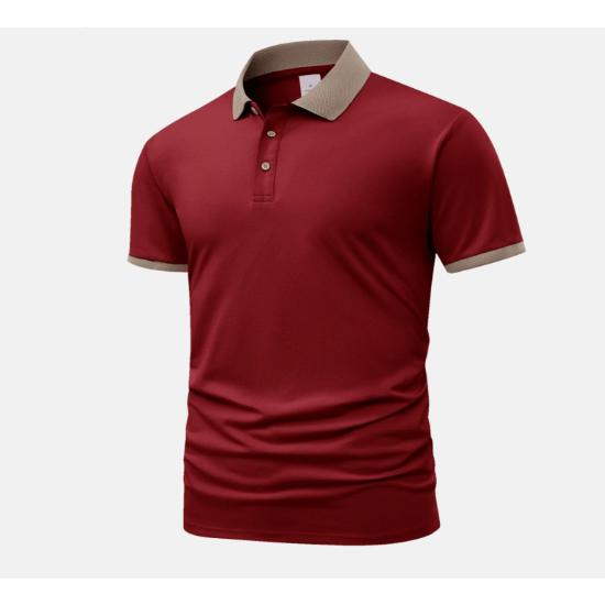 メンズ シャツ Vネック 半袖Tシャツ スポーツシャツ スタンドカラー バッジ 無地 お兄系 カジュ...