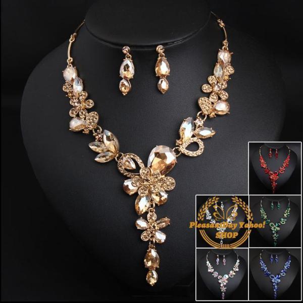 6カラー ネックレス ピアス パーティー ウェディング ウエディング 結婚式 発表会 演奏会 コンサ...