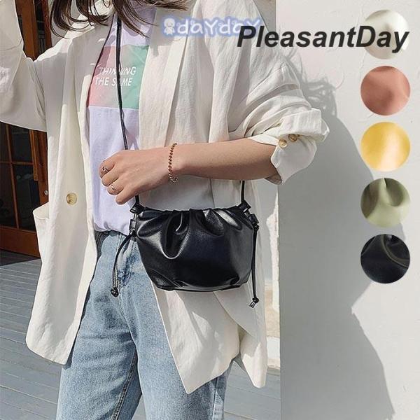 ショルダーバッグ ポシェット ミニバッグ 巾着バッグ 斜め掛け バッグ かばん 鞄 レディース かわ...