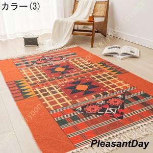 ラグ 屋内 汚れ防止 復古風 センターラグ た...の詳細画像3