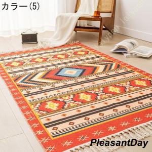 ラグ 屋内 汚れ防止 復古風 センターラグ た...の詳細画像5