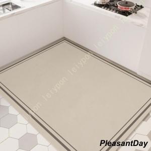 キッチンマット 拭ける PVC 抗菌 防臭 エスニック 厚手 クッションフロア 滑り止め 床保護マット 台所マット 低反発 防水 防油 廊下 北欧 おしゃれ