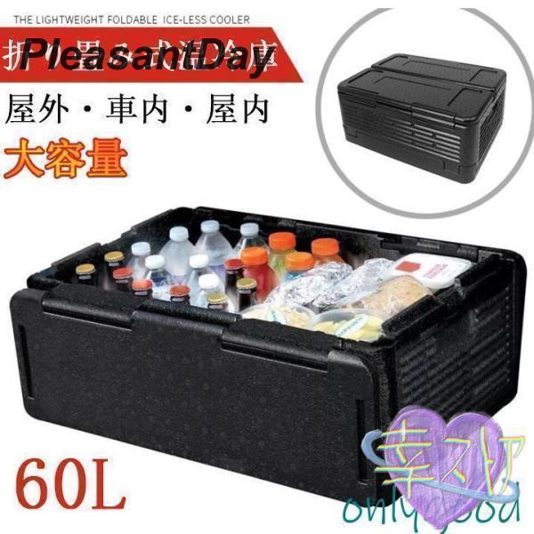 車載 温冷庫 冷蔵庫 大容量 60L 車載用ポータブル 保温保冷ボックス クーラーボックス レジャー