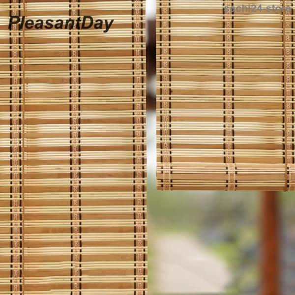 竹 すだれ 目隠し 屋外 すだれ ロールスクリーン 和風 竹製ローラーシェード モダン夏の 簾 天然...