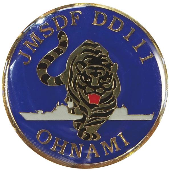 ピンバッチ 海上自衛隊 護衛艦おおなみ DD-111(丸) ACP106-029 海自 自衛隊グッズ...