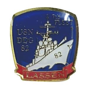 ピンバッチ 米海軍 US NAVY ミサイル駆逐艦 DDG-82 ラッセン ACP106