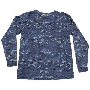 Tシャツ 海上自衛隊 海自デジタル迷彩 長袖(サイズ:S/M/L/LL)  IRT003 自衛隊グッズ 衣類｜pleasure-supply