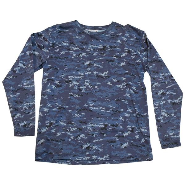 Tシャツ 海上自衛隊 海自デジタル迷彩 長袖(サイズ:S/M/L/LL) IRT003 自衛隊グッズ...