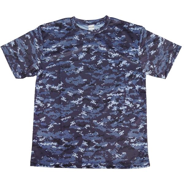 Tシャツ 海上自衛隊 海自デジタル迷彩 半袖 ドライ(新)(サイズ:S/M/L/LL/3L)  IR...