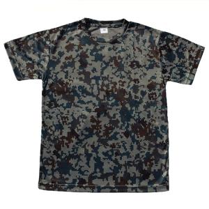 Tシャツ 航空自衛隊 空自デジタル迷彩 半袖 コットン(サイズ:S/M/L/LL/3L) IRT119 自衛隊グッズ 衣類｜pleasure-supply