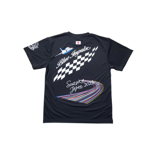 Tシャツ 航空自衛隊 ブルーインパルス 2023 鈴鹿 F1(黒) 半袖(サイズ:L/LL/3L) ...