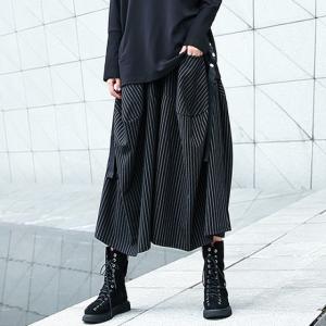 ワイドパンツ レディース 袴パンツ スカート風...の詳細画像2