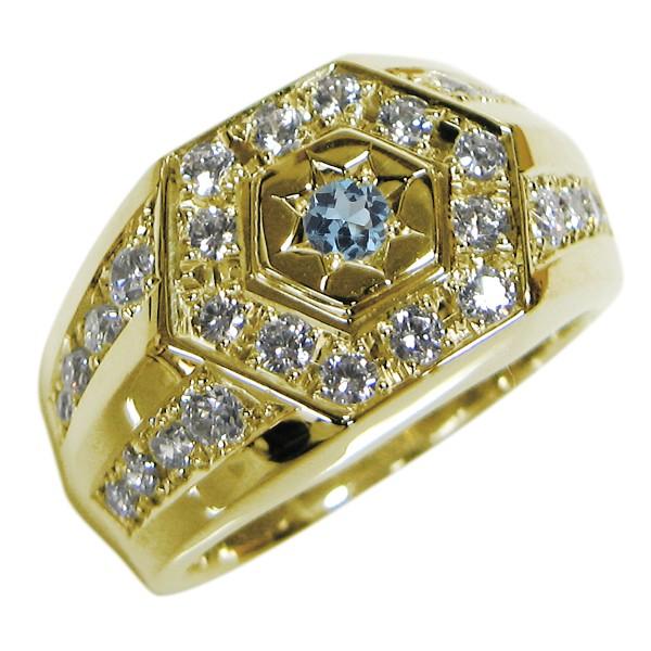 サンタマリアリング 18金 印台 指輪