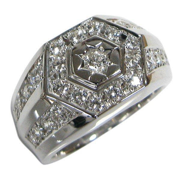 ダイヤモンド リング メンズ ダイヤモンドリング 印台 指輪 男性 プレゼント ポイント消化
