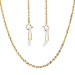 FENDI（フェンディ） 眼鏡チェーン グラスコード メタル ゴールド : JP