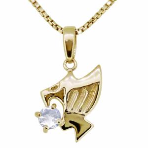 ユリの紋章 ネックレス メンズ プラチナ 喜平 サファイアペンダント 