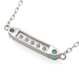 母の日 ポイント消化 エメラルドペンダント 母の日 ラインストーン プレジュール ラインストーン Mh 0231 5 Pt Plejour プラチナ ファッション ラインネックレス