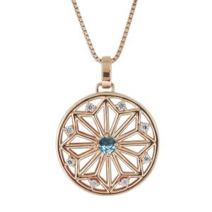ネックレス 18金 メンズ 天然石 ブルートパ...の詳細画像1