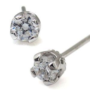 ダイヤモンド ピアス 一粒 ダイヤモンド ピアス 18金
