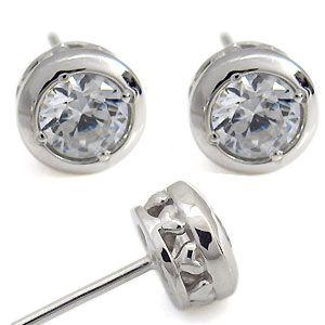 ピアス ハート ピアス 一粒 ダイヤモンド ピアス Dotpanj Tj