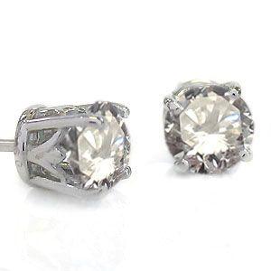 k18天然ダイヤモンドピアス 計1.0ct 鑑定書付き K18 天然ダイヤモンドピアス 計1.0ct ブラウン系 - メルカリ