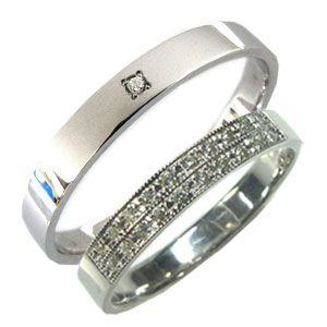 K18ゴールド ペアリング ダイヤモンド 結婚指輪 マリッジリング｜plejour