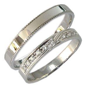 K18ゴールド ペアリング ダイヤモンド 結婚指輪 マリッジリング｜plejour