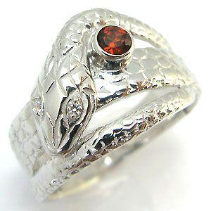 プラチナ ガーネット リング スネーク 蛇 指輪 メンズ 母の日 ポイント消化 Www Supersport Tn