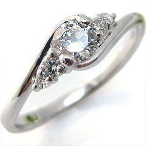 プラチナ ダイヤモンド リング 0.25Ct 一粒ダイヤモンド エンゲージ 