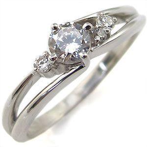 婚約指輪 ダイヤモンドリング 一粒 シンプル 18金 エンゲ...