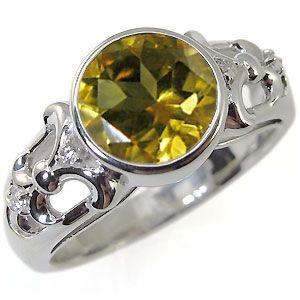 プラチナ 指輪 シトリンリング 大粒 シトリン アンティーク リング クリスマス ポイント消化