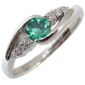 エメラルド リング 一粒 プラチナ 指輪 クリスマス ポイント消化 :mpr