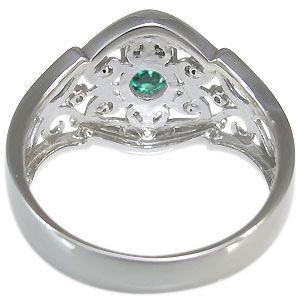リング プラチナ 指輪 エメラルド 母の日 母の日 ポイント消化 リング プレジュール 大粒 Mr 0014 5 Pt Plejour 大粒 指輪 唐草