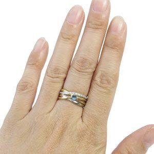 コンビ プラチナ Mr 0022 11 Pt K18 5 Plejour 指輪 プレジュール リング 指輪 リング ブルートパーズ プラチナ 18金