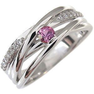 ピンクサファイア 指輪 9月誕生石 10金 リング