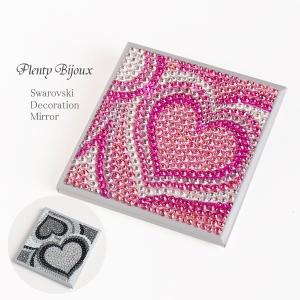 SWAROVSKI（スワロフスキー） コンパクトミラー ビジューデザイン 女性